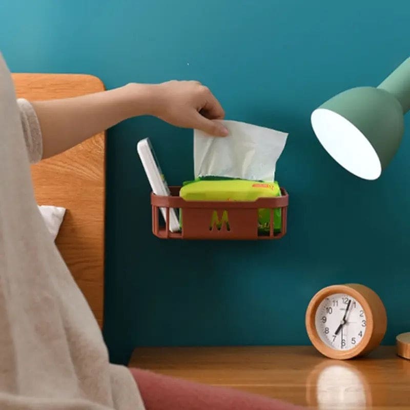 Square Hollow Tissue Box, Wall-Mounted Storage Organizer, Multipurpose Hollow Rack, Sticky Paper Storage Box, Multifunction Storage Basket, Compact Caddy Organizer Square Hollow Tissue Box, Wall-Mounted Storage Organizer, Multipurpose Hollow Rack, Sticky Paper Storage Box, Multifunction Storage Basket, Compact Caddy Organizer